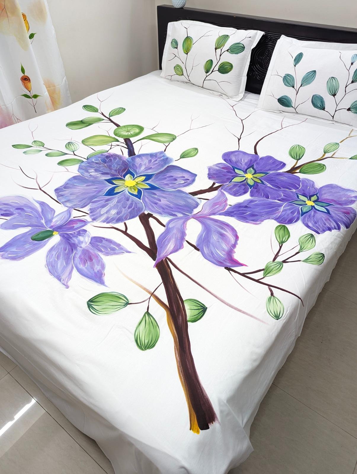 Soft Premium Twill Cotton Handpaint Bedsheet (14)