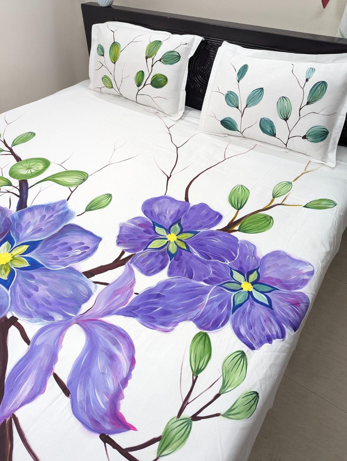 Soft Premium Twill Cotton Handpaint Bedsheet (15)