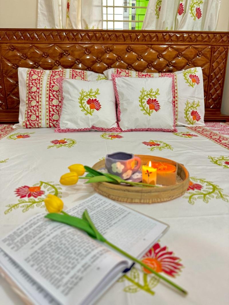 Soft Twill Cotton Luxury King Bedsheet (20)