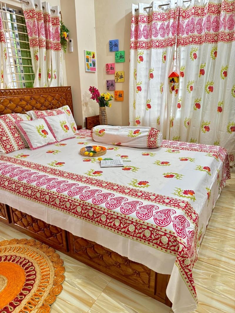 Soft Twill Cotton Luxury King Bedsheet (23)