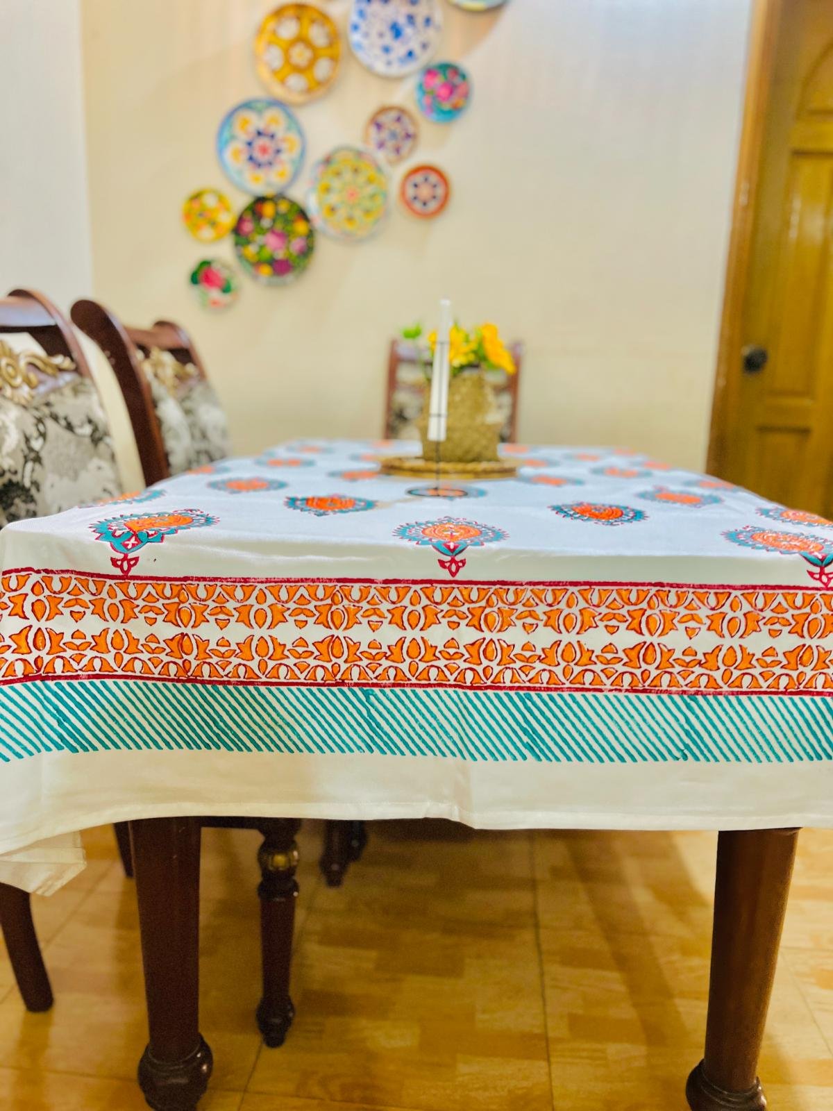 Premium Durable Handblock Table Cloth (21)