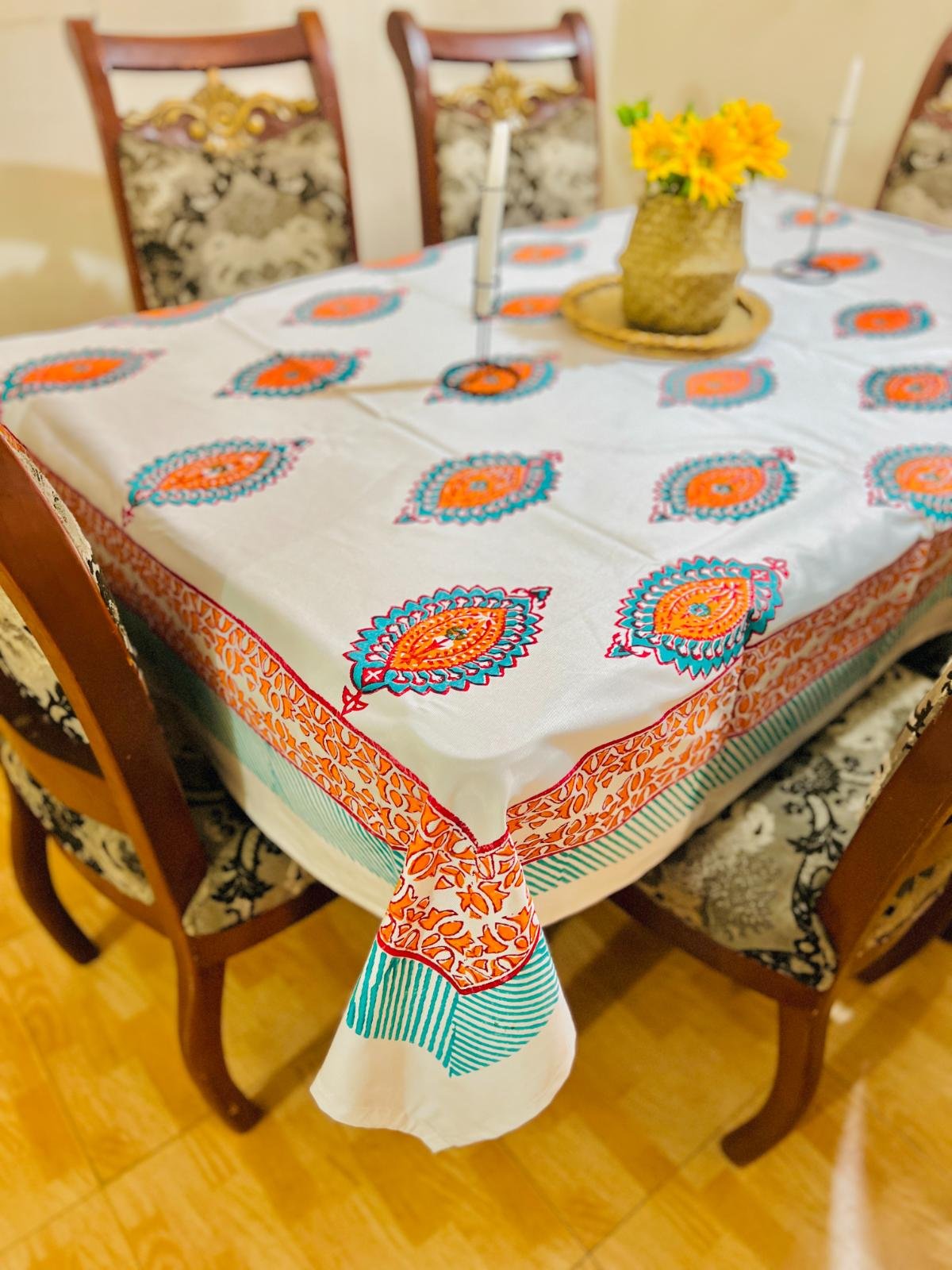 Premium Durable Handblock Table Cloth (23)