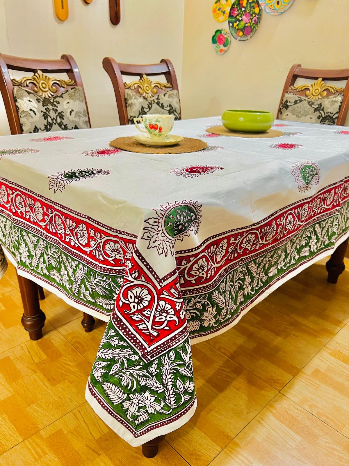 Premium Durable Handblock Table Cloth (36)