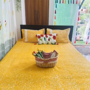 Luxurious Vegetable Dye Cotton Bedsheet - King Size