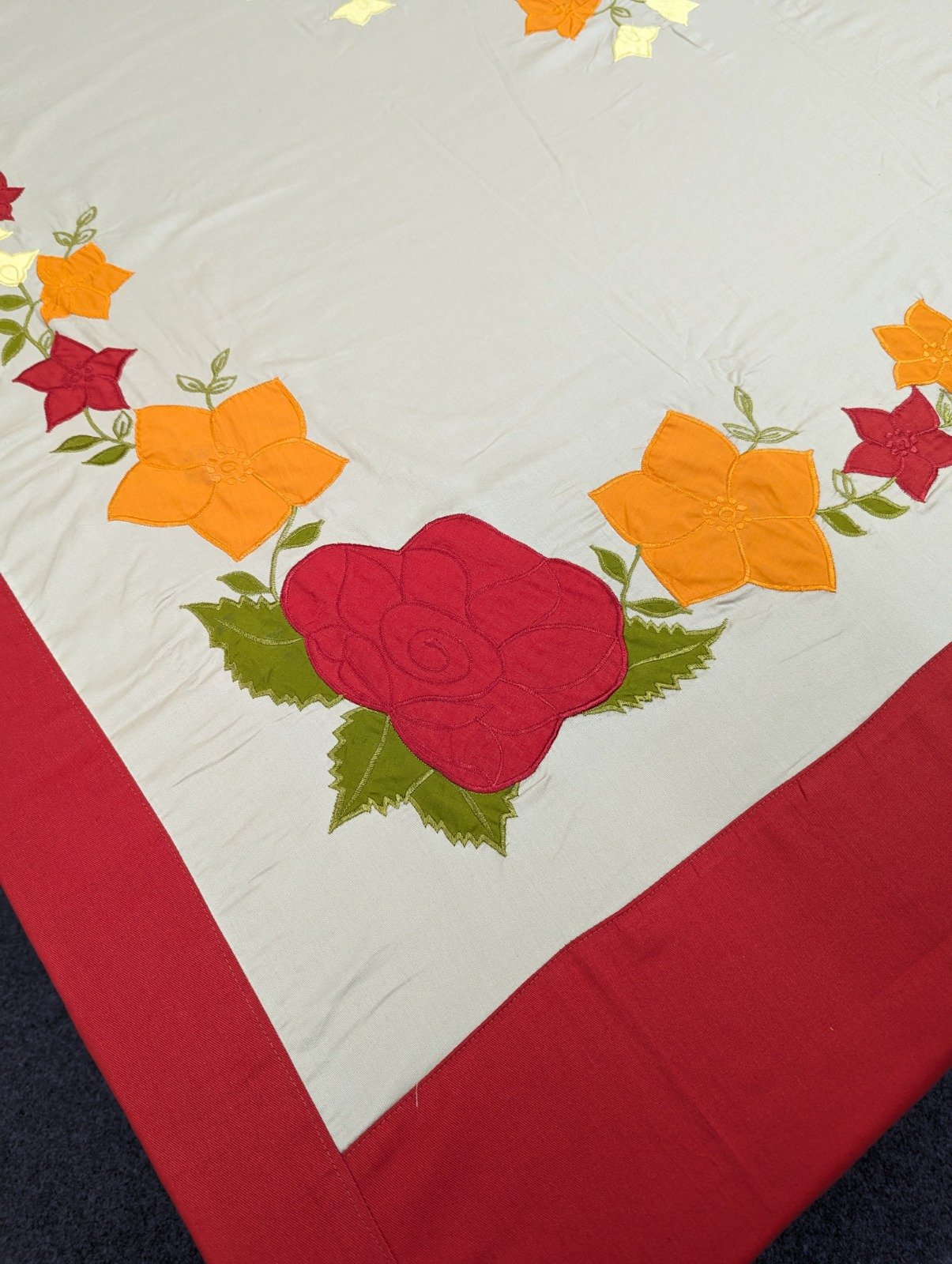 Gorgeous Applique Bedsheet