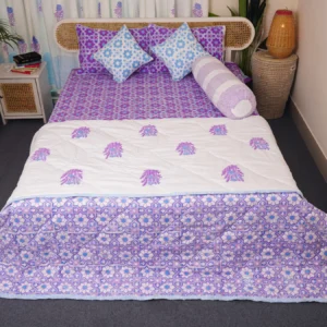 Luxury Hand Block King Size Bedroom Set