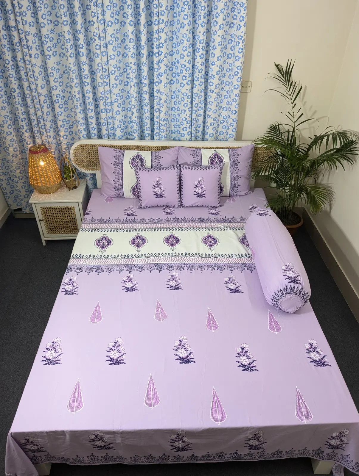 Handblock Cotton Premium Bedsheet (1)