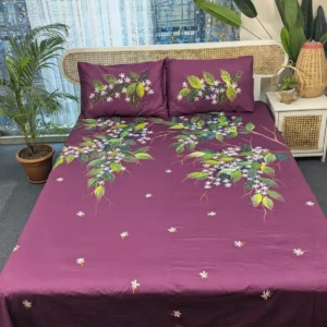 Premium Hand Paint King Size Bedsheet