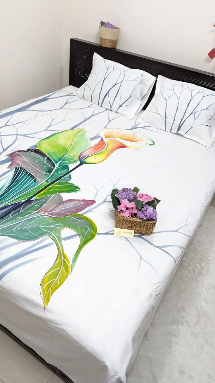 Handpaint Premium King Size Bedsheet (4)